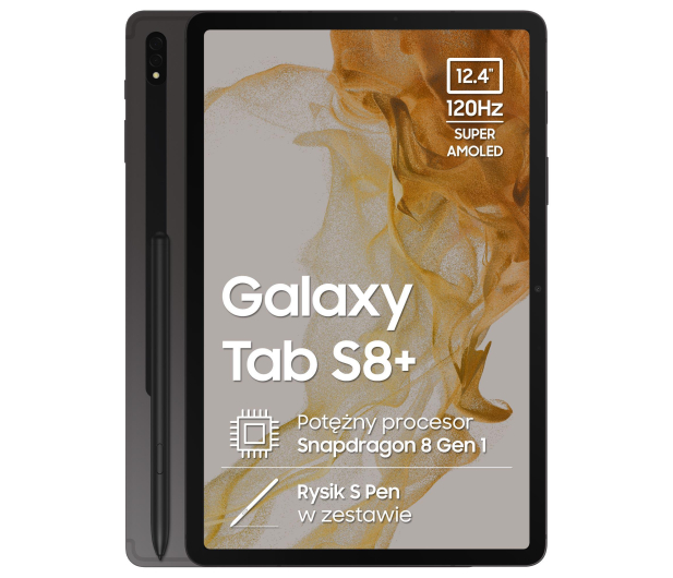 Samsung Galaxy Tab S8+ 12,4" 8/256GB WiFi, S Pen, Graphite - 716359 - zdjęcie